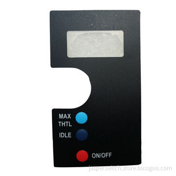 Custom-made Membrane Switch, Designs with Flat Cables and 3 Windows
